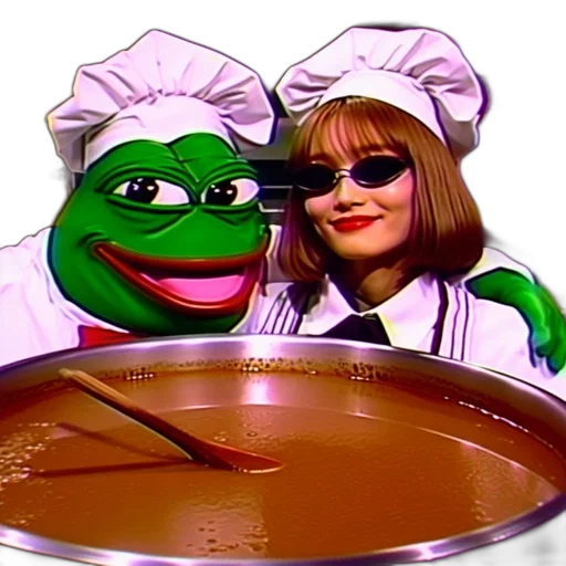 food, two, anthropomorphic, chefs transparent PNG cut-out