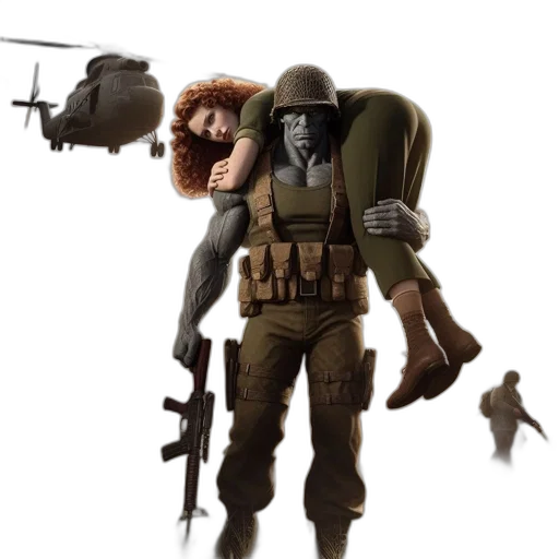 weapon, creature, animal, robot transparent PNG cut-out