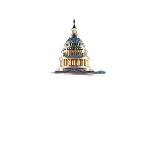 hat, building, crown, staff transparent PNG cut-out