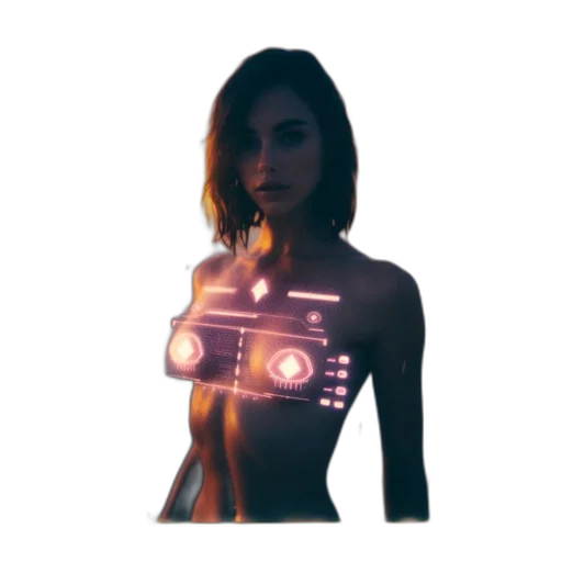 robot, dress, weapon, jacket transparent PNG cut-out