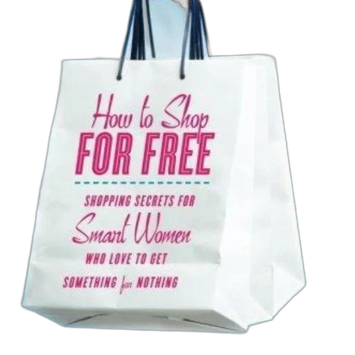 white, shopping, bag, pink transparent PNG cut-out