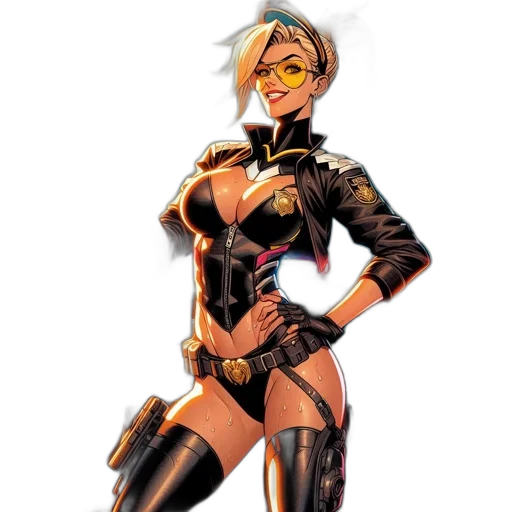 comic book art, concept art, cartoon, fantasy art transparent PNG cut-out