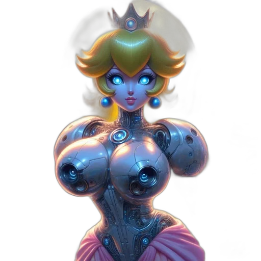 crown, jewelry, robot, dress transparent PNG cut-out