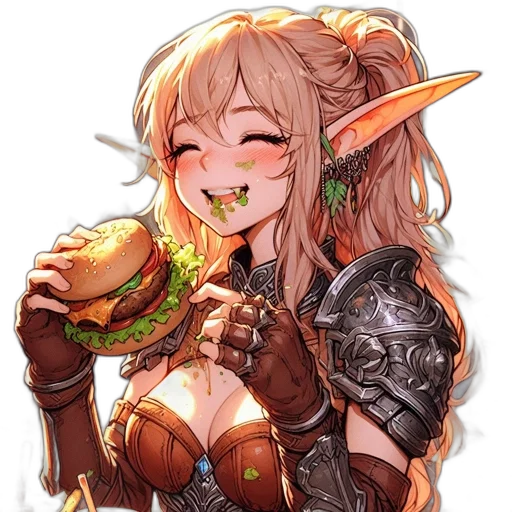 food, dragon, fantasy art, pixel art transparent PNG cut-out