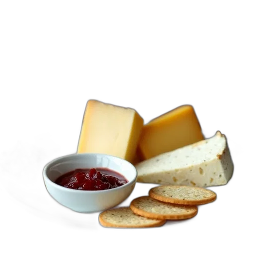 food, crown, 3d render, photorealistic transparent PNG cut-out