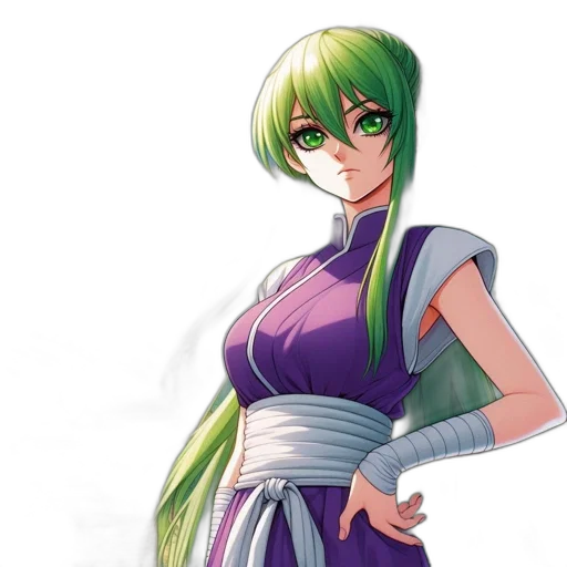 dress, staff, anime, concept art transparent PNG cut-out