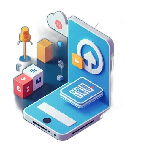 graphic, smartphone, icons, link transparent PNG cut-out