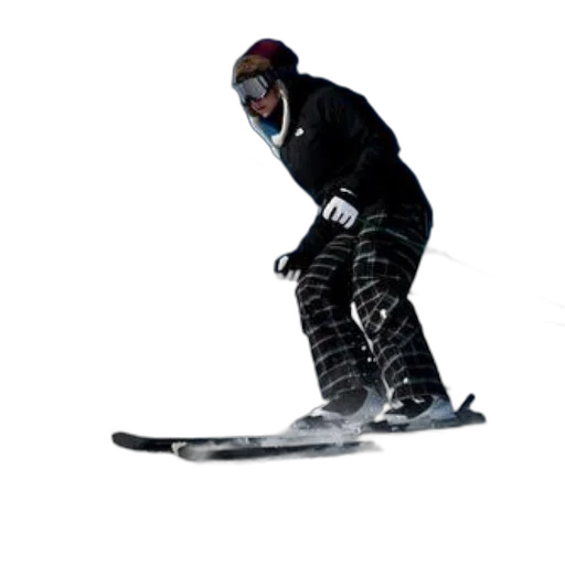 staff, photorealistic, 3d render, skier transparent PNG cut-out