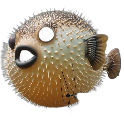 creature, animal, mask, 3d render transparent PNG cut-out