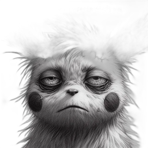 creature, animal, face, staff transparent PNG cut-out