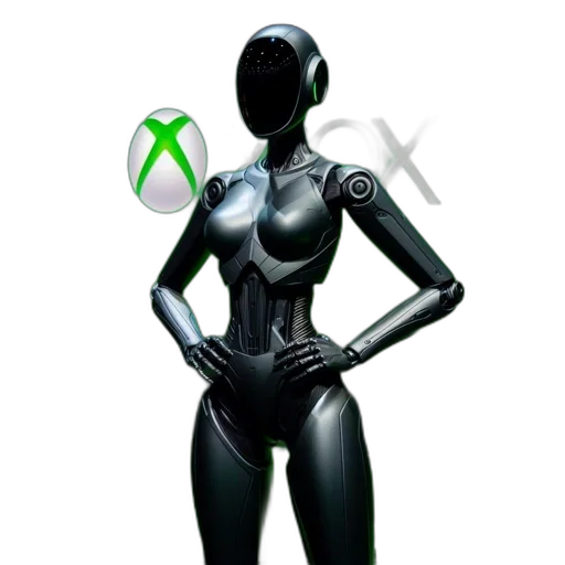 robot, 3d render, concept art, cyberpunk transparent PNG cut-out