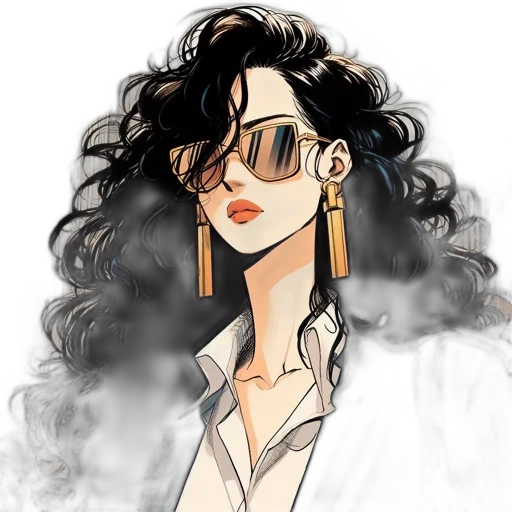 jewelry, hair, staff, face transparent PNG cut-out