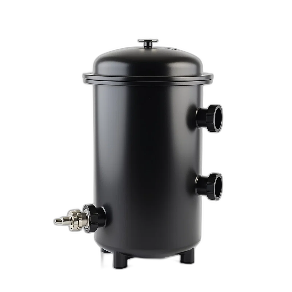 robot, 3d render, black, cylindrical transparent PNG cut-out