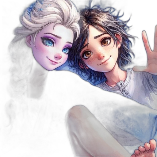 fantasy art, watercolor, concept art, photorealistic transparent PNG cut-out
