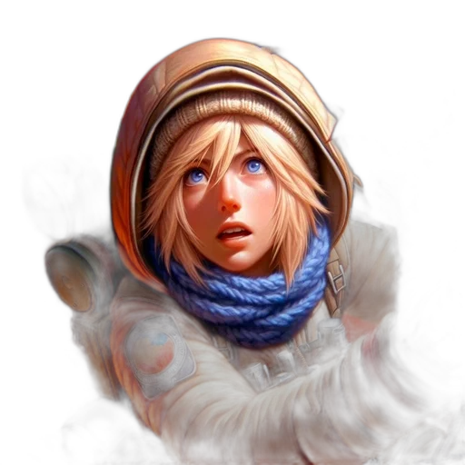 face, staff, hat, fantasy art transparent PNG cut-out