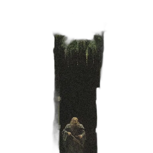 creature, sword, staff, tree transparent PNG cut-out
