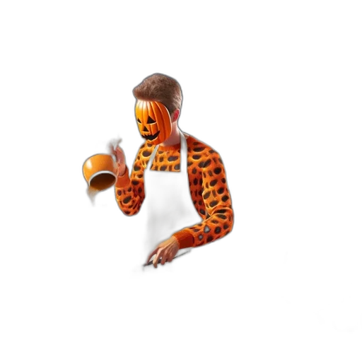creature, animal, mask, 3d render transparent PNG cut-out