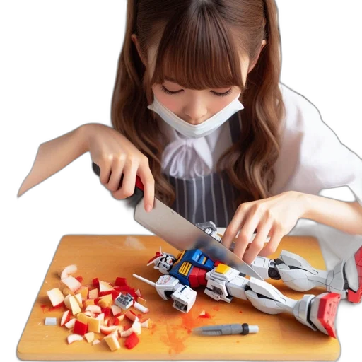 robot, weapon, jewelry, photorealistic transparent PNG cut-out