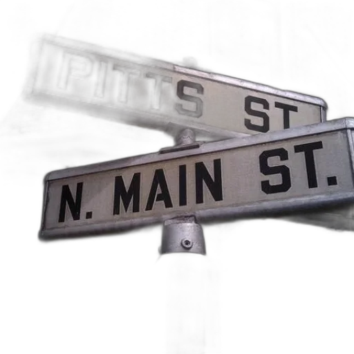 3d render, photorealistic, city street, street transparent PNG cut-out
