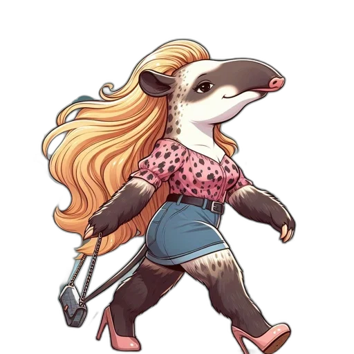 animal, creature, staff, dress transparent PNG cut-out