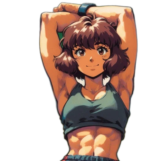 weapon, dress, staff, anime transparent PNG cut-out