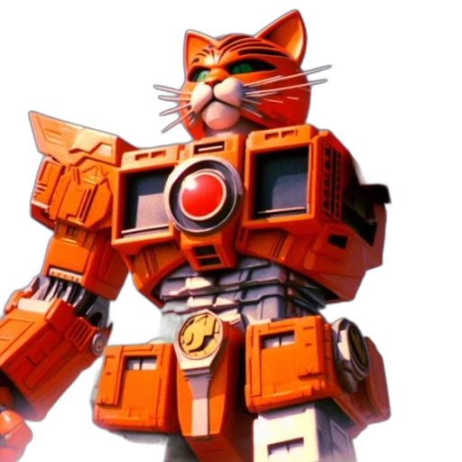 robot, animal, concept art, 3d render transparent PNG cut-out