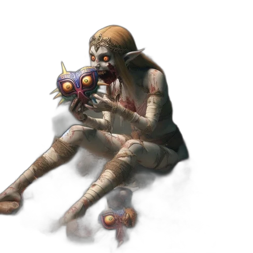 creature, weapon, mask, staff transparent PNG cut-out