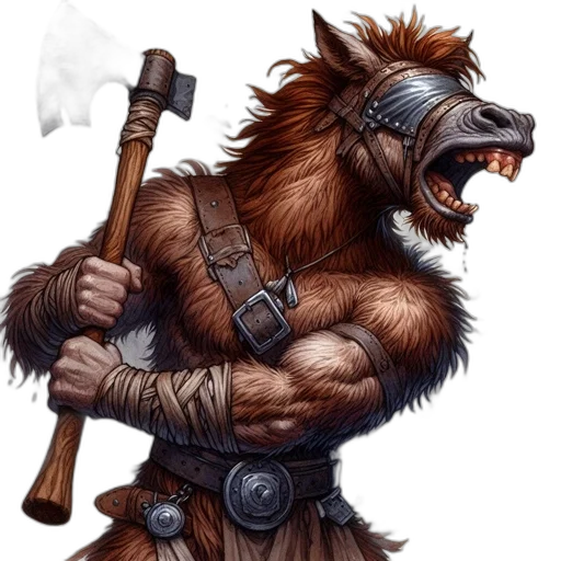 staff, animal, creature, fantasy art transparent PNG cut-out