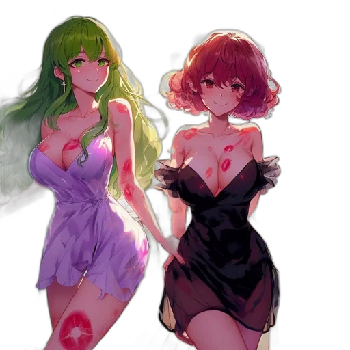 dress, concept art, watercolor, anime transparent PNG cut-out