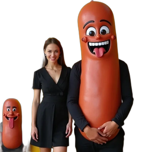 dress, food, animal, creature transparent PNG cut-out