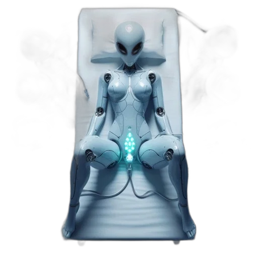 robot, concept art, 3d render, fantasy art transparent PNG cut-out
