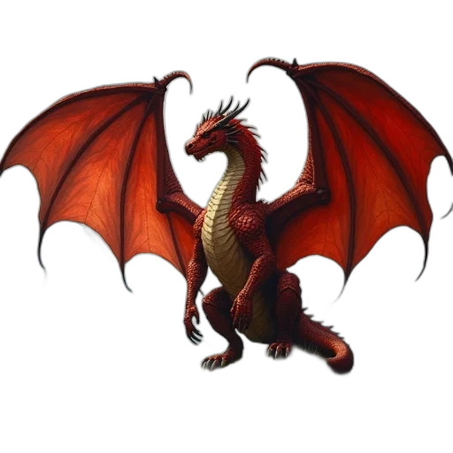 dragon, staff, animal, creature transparent PNG cut-out
