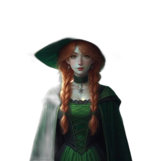 dress, staff, crown, face transparent PNG cut-out