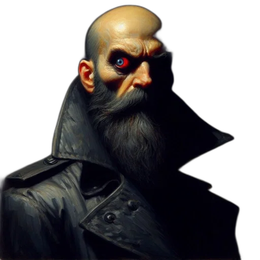 face, mask, jacket, staff transparent PNG cut-out