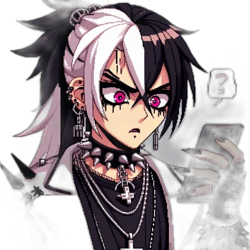 jewelry, cartoon, anime, cyberpunk transparent PNG cut-out