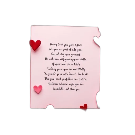 valentine, card, pink, background transparent PNG cut-out