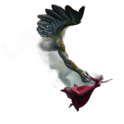 dragon, sword, weapon, creature transparent PNG cut-out
