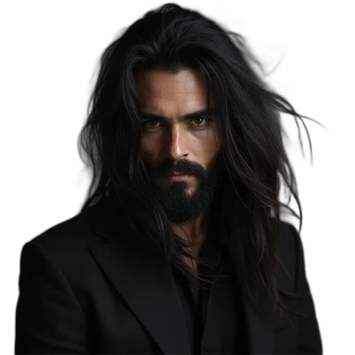 hair, jacket, face, animal transparent PNG cut-out