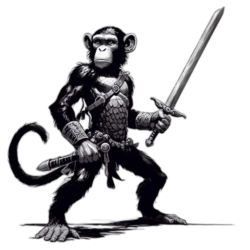 animal, staff, sword, weapon transparent PNG cut-out