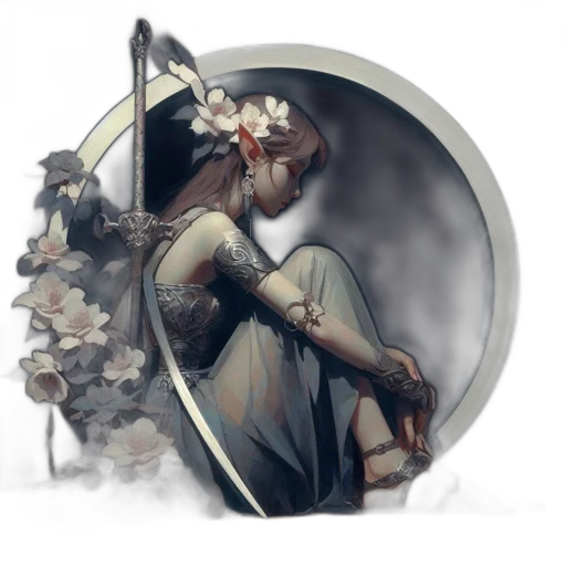 crown, sword, dress, weapon transparent PNG cut-out