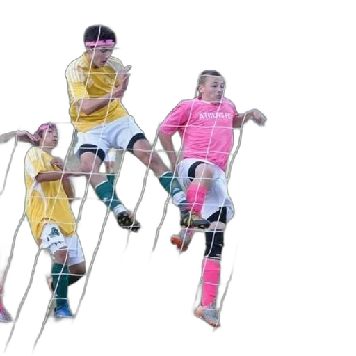 soccer, player, pink, jersey transparent PNG cut-out