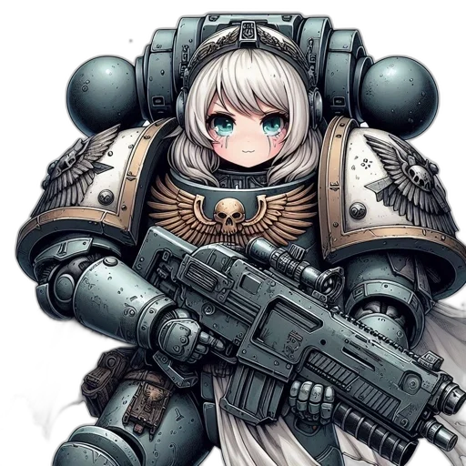 robot, weapon, concept art, cyberpunk transparent PNG cut-out