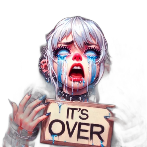 concept art, comic book art, cyberpunk, watercolor transparent PNG cut-out