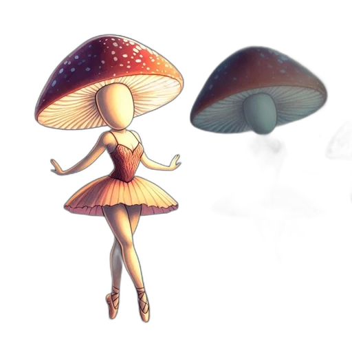 hat, umbrella, dress, concept art transparent PNG cut-out