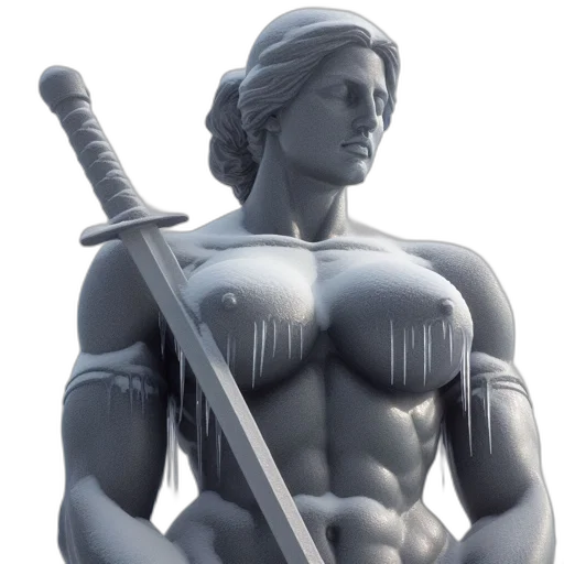 sword, weapon, 3d render, concept art transparent PNG cut-out