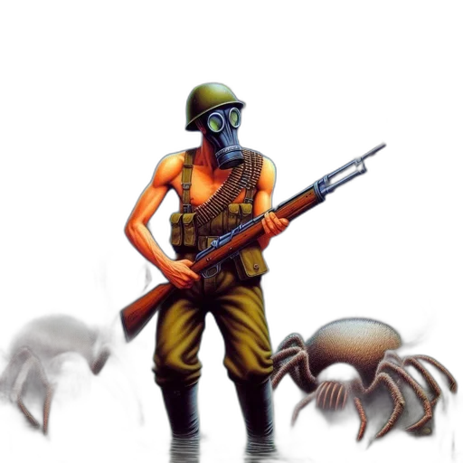 weapon, creature, animal, robot transparent PNG cut-out