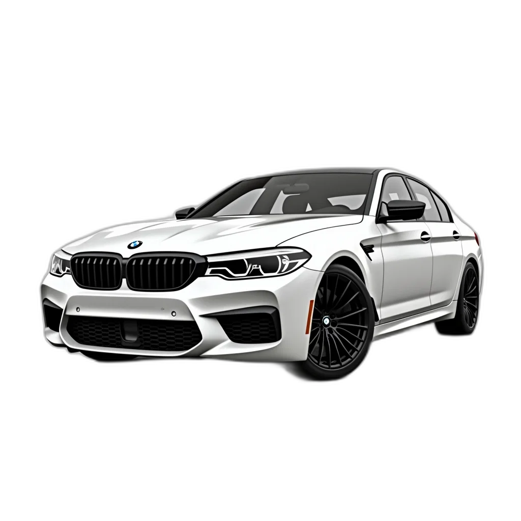 car, 3d render, photorealistic, white transparent PNG cut-out