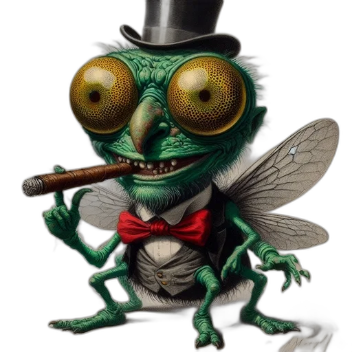 creature, animal, robot, hat transparent PNG cut-out