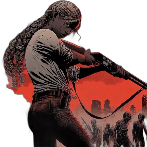 weapon, comic book art, concept art, desolate transparent PNG cut-out