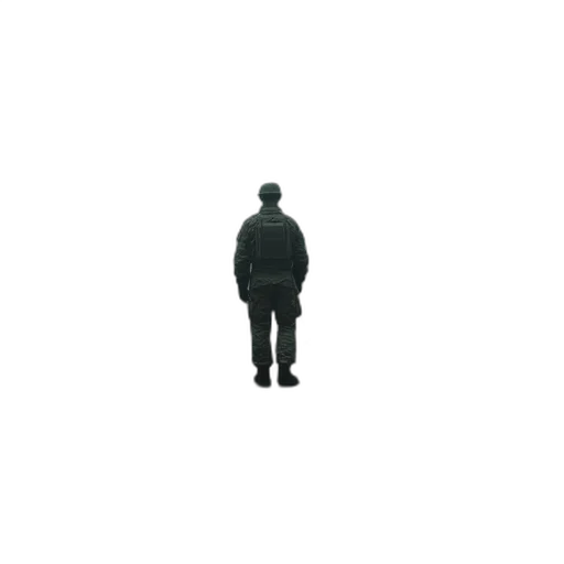 jacket, robot, staff, face transparent PNG cut-out